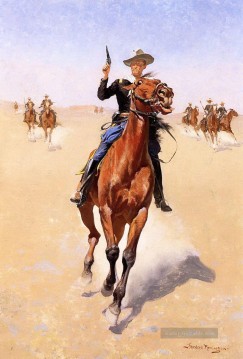 Indianer und Cowboy Werke - der Soldat 1892 Frederic Remington Indiana Cowboy